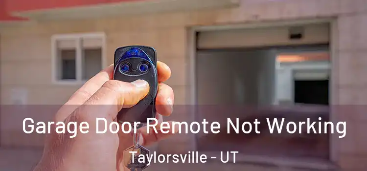  Garage Door Remote Not Working Taylorsville - UT